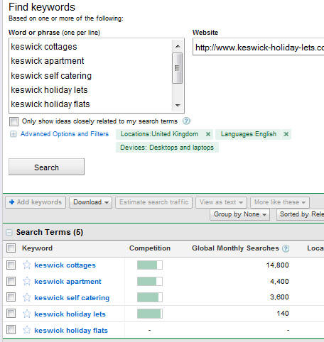 holiday website SEO